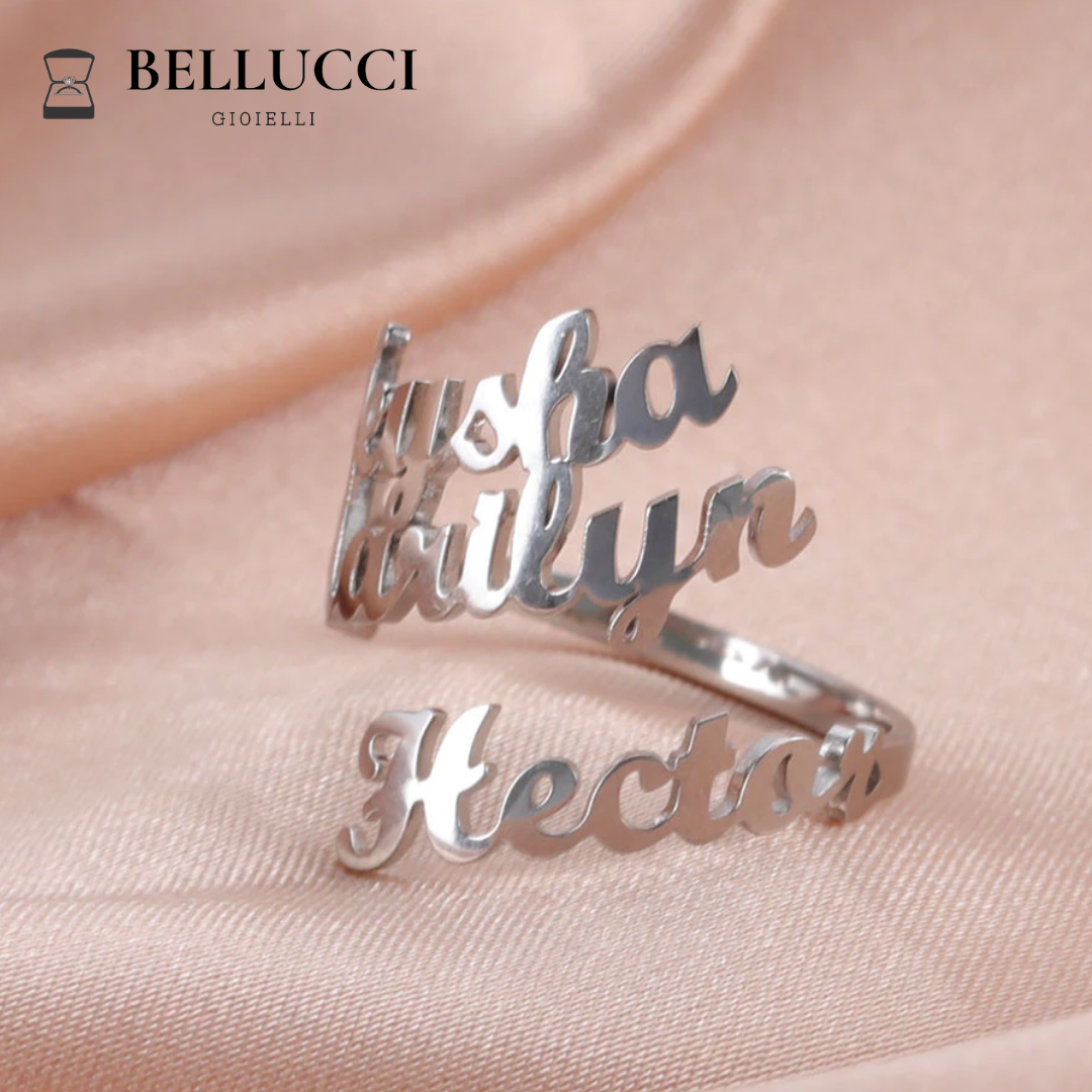 Anello personalizzato a tre nomi - Bellucci™
